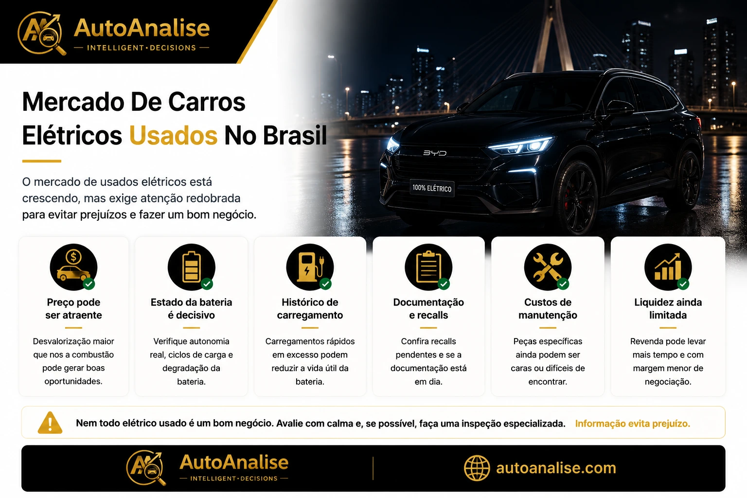 Mercado de carros elétricos usados no Brasil