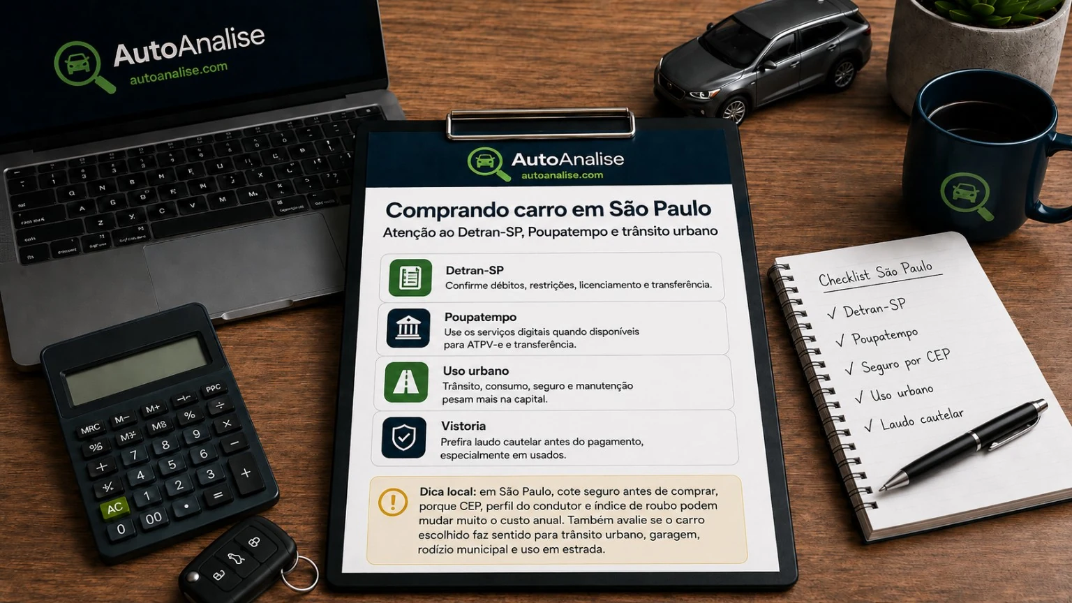 Comprar carro em São Paulo com Detran-SP e Poupatempo