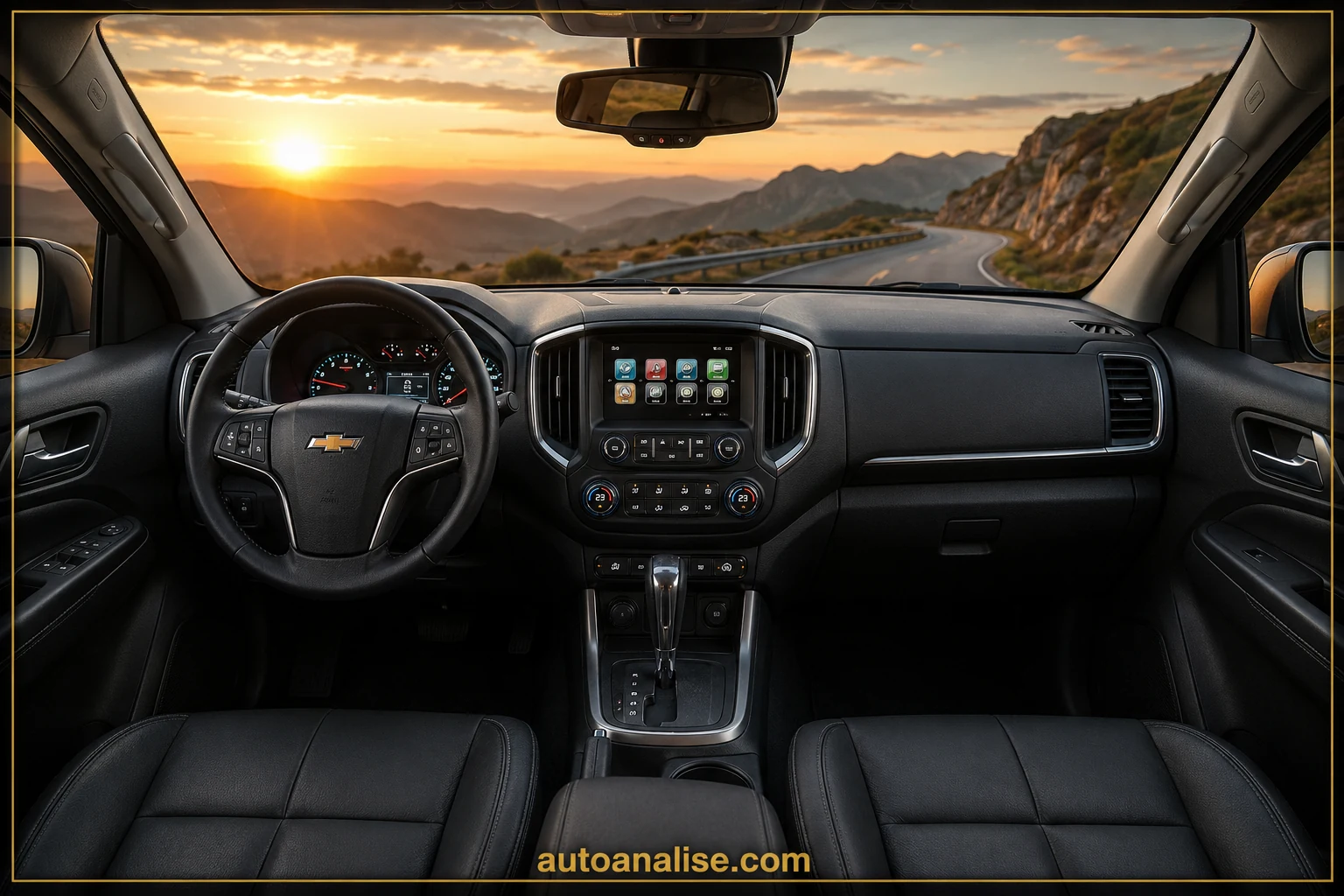 Interior Chevrolet Trailblazer LTZ 2.8 CTDI Diesel Aut. 2017 — melhores carros 4x4 automáticos até 150 mil