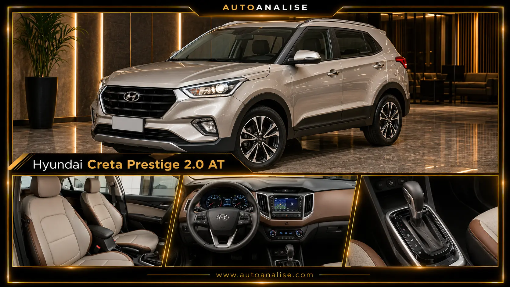 Hyundai Creta Prestige 2.0 automático 2021 usado de R$ 90 mil a R$ 120 mil