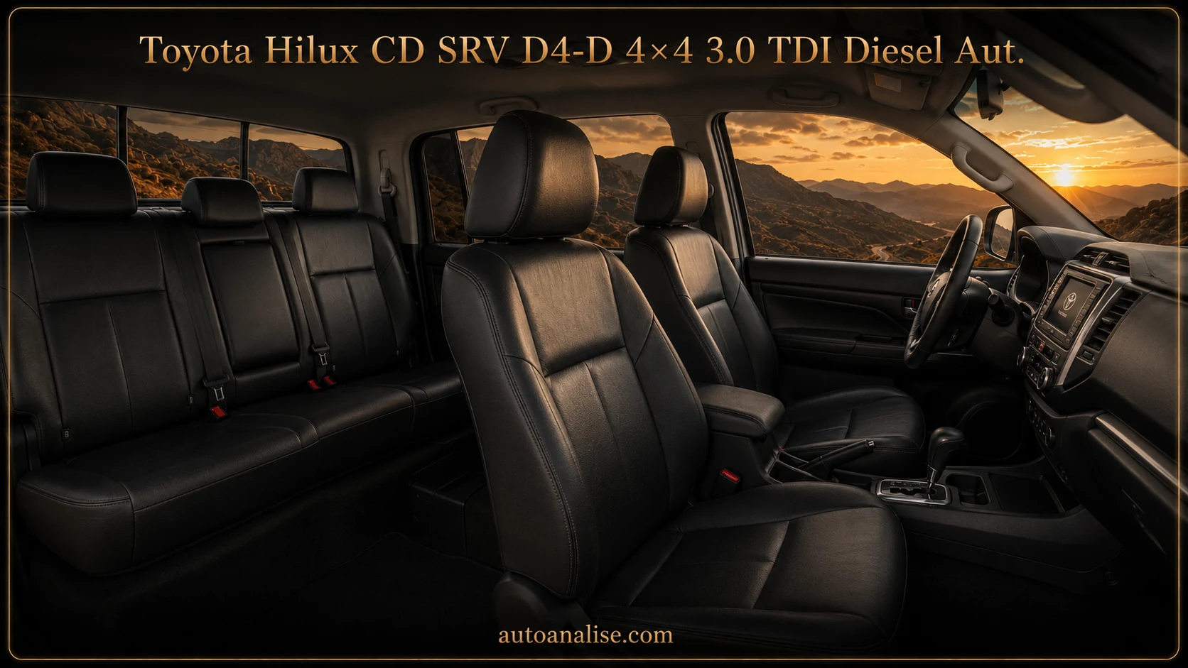 Bancos Toyota Hilux CD SRV D4-D 4x4 3.0 TDI Diesel Aut. 2015 — melhores carros 4x4 automáticos até 150 mil