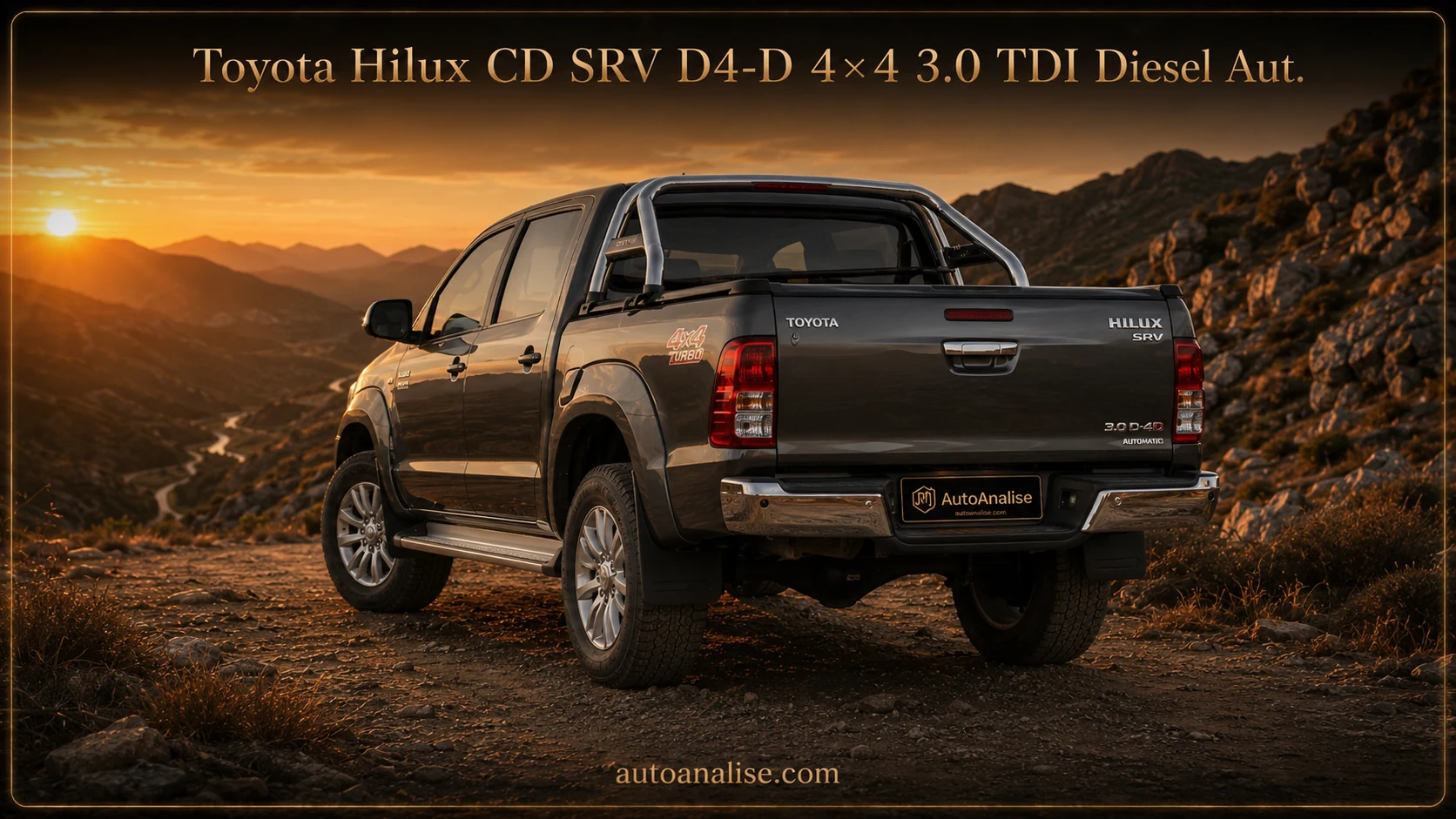 Traseira Toyota Hilux CD SRV D4-D 4x4 3.0 TDI Diesel Aut. 2015 — melhores carros 4x4 automáticos até 150 mil