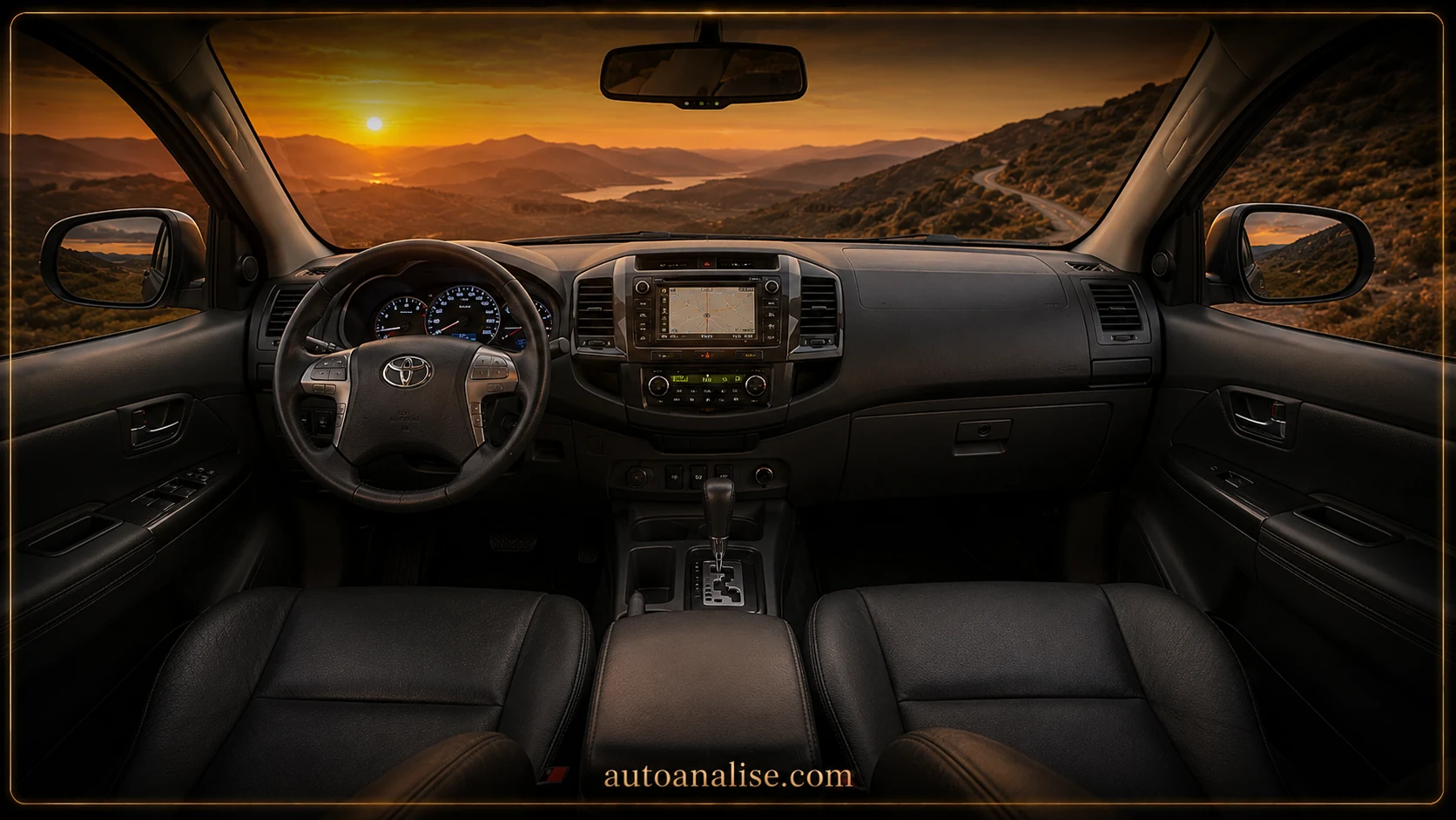 Interior Toyota Hilux SW4 SRV D4-D 4x4 3.0 TDI Dies. Aut. 2014 — melhores carros 4x4 automáticos até 150 mil