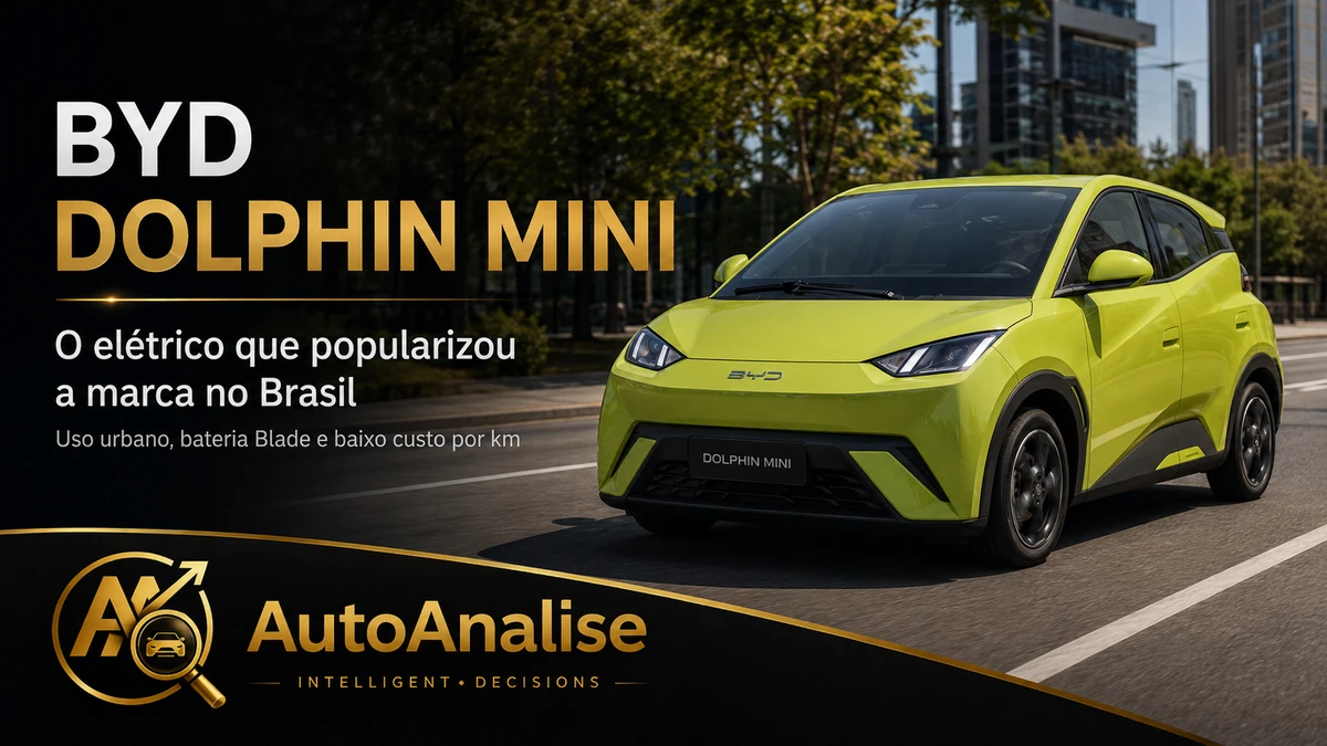 BYD Dolphin Mini, elétrico urbano com bateria Blade e baixo custo por km