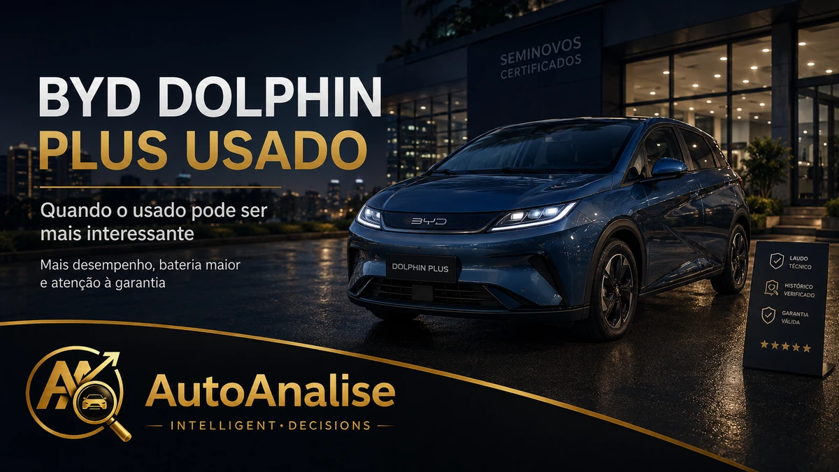 BYD Dolphin Plus usado, com foco em preço, autonomia, garantia da bateria e custo por km