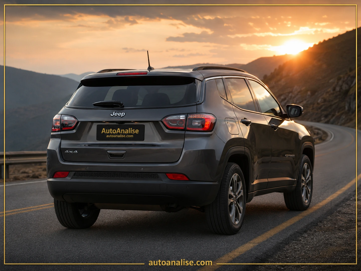 Traseira Jeep Compass Longitude 2.0 4x4 Dies. 16V Aut. 2021 — melhores carros 4x4 automáticos até 150 mil