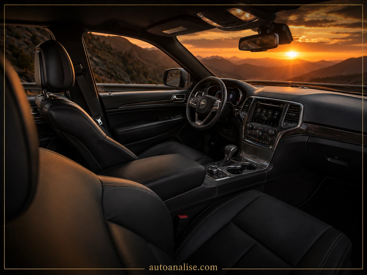 Interior Jeep Grand Cherokee Limited 3.0 TB Dies. Aut. 2015 — melhores carros 4x4 automáticos até 150 mil