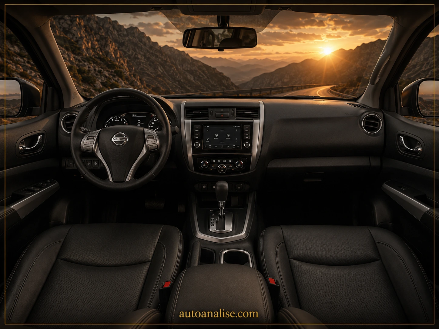 Interior Nissan Frontier SE CD 4x4 2.3 Bi-TB Diesel Aut. 2018 — melhores carros 4x4 automáticos até 150 mil